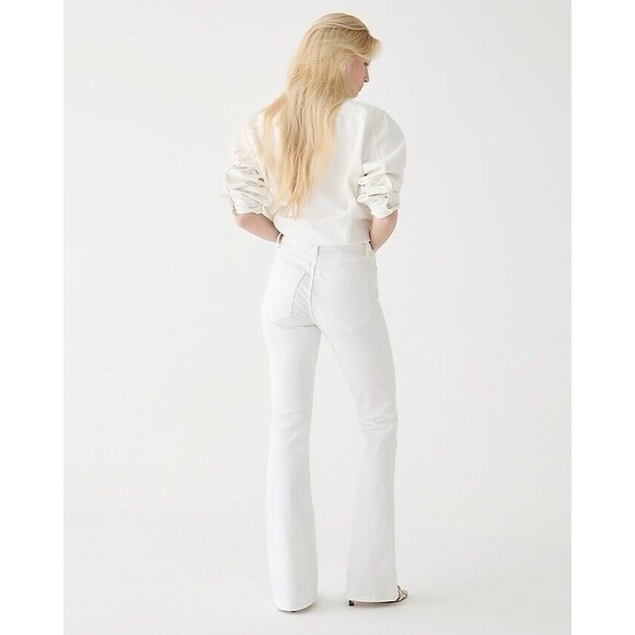 J.Crew Skinny flare jean in white wash New Size 30 - Picture 2 of 9